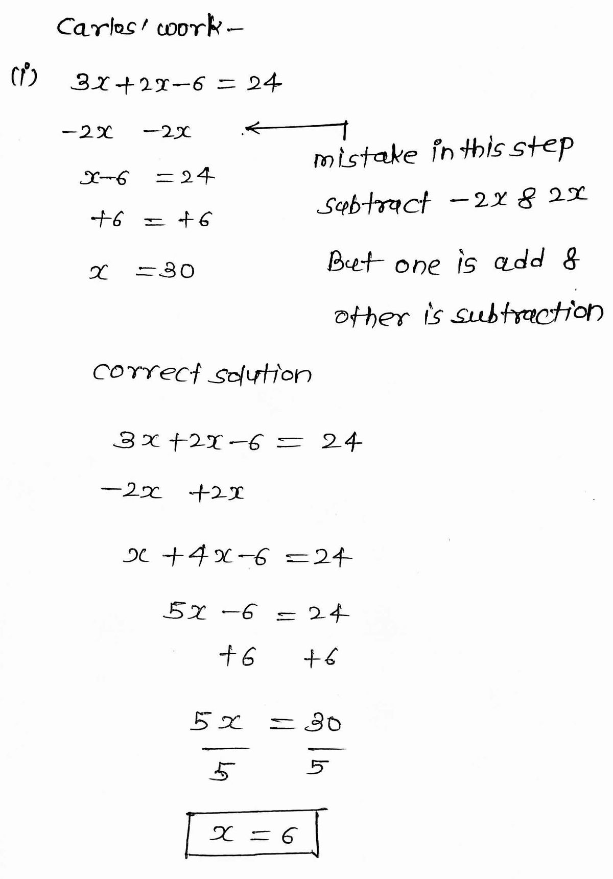 Algebra homework question answer, step 1, image 1